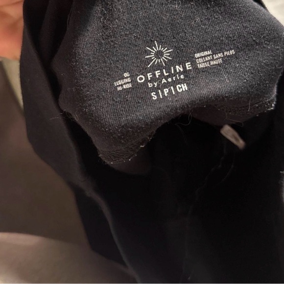 Aerie Black Hi-Rise Leggings - Picture 2 of 2